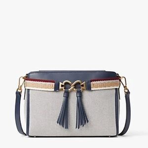 NWT Kate Spade toujours canvas medium crossbody in blazer blue